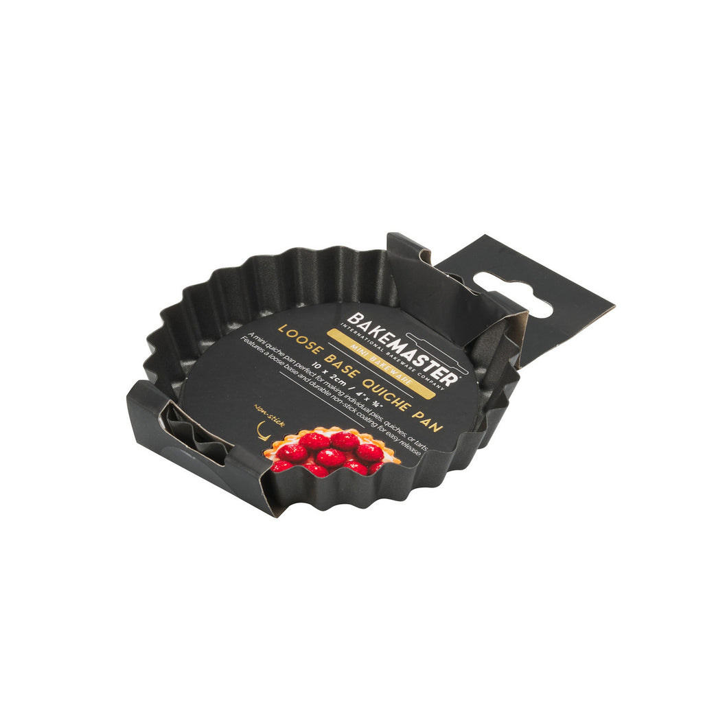 Bakemaster Loose Base Quiche Pan 10 x 2cm - Non-stick image 2