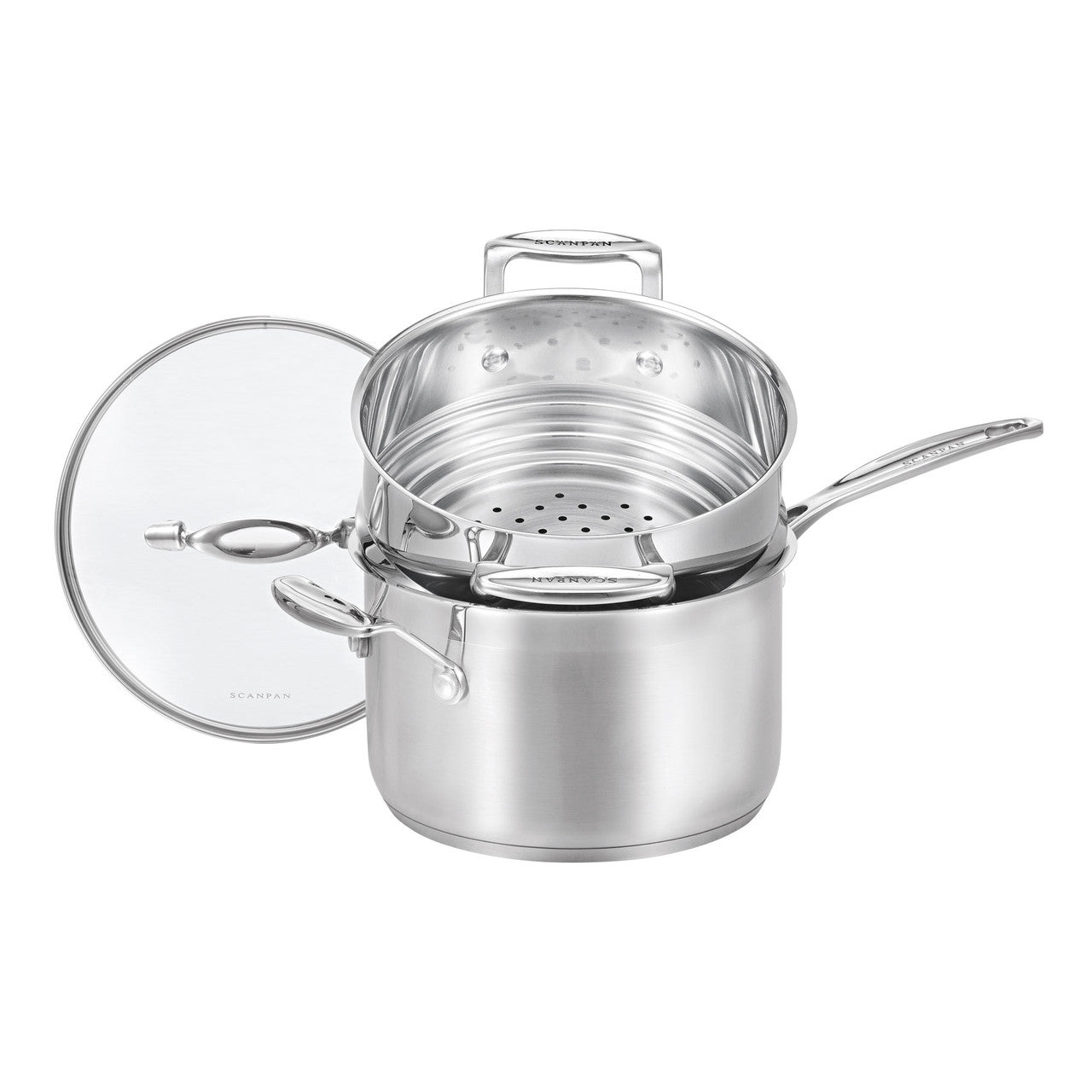 Scanpan Impact Saucepan 20cm with Multi Steamer image 0