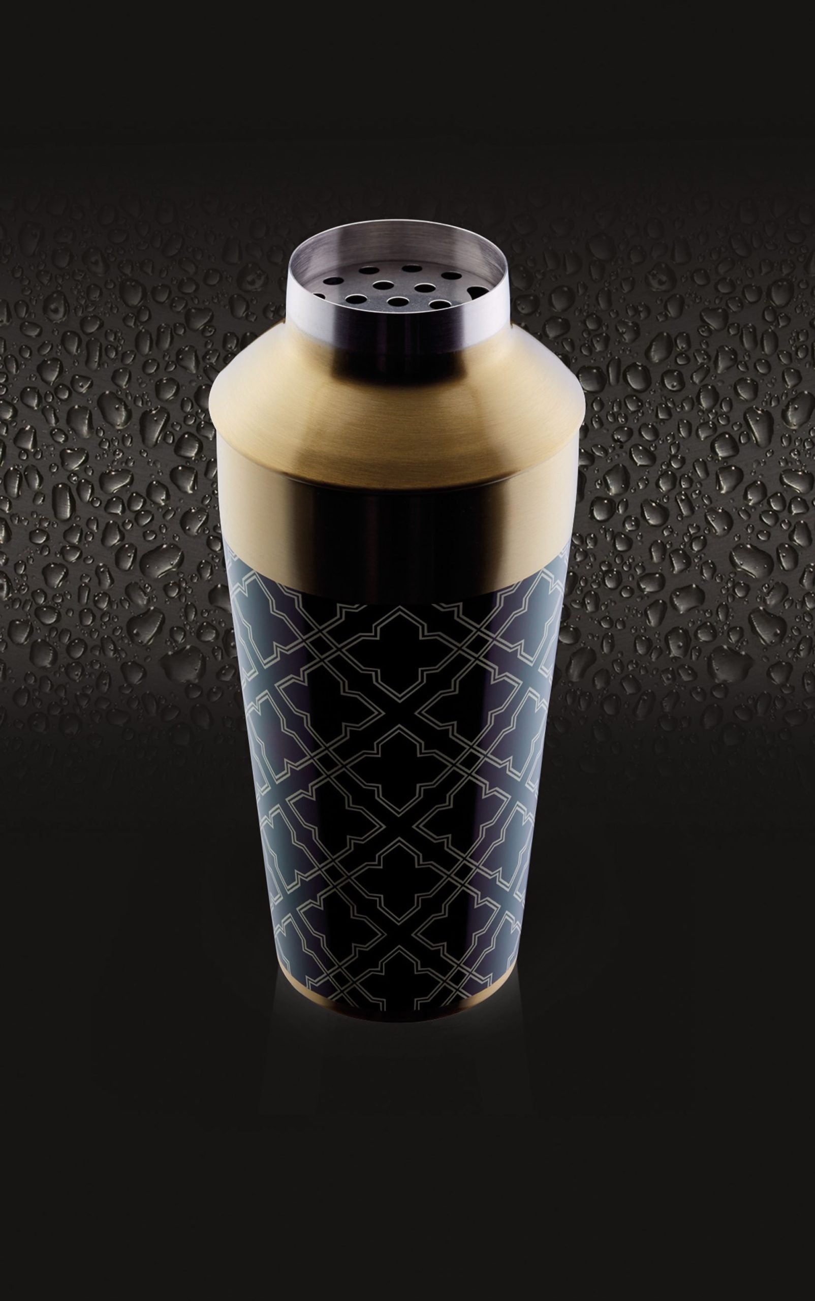 BarCraft Art Deco Cocktail Shaker SS 650ml image 2