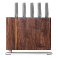 Global UKU 6 Piece Knife Block Set - Walnut image 0
