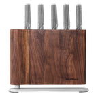 Global UKU 6 Piece Knife Block Set - Walnut image 0