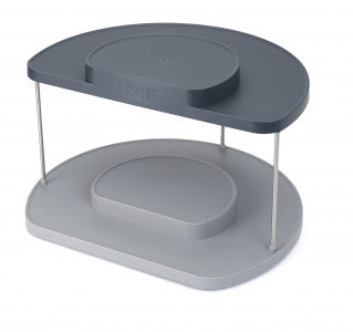 Joseph Joseph CupboardStore 2-tier Rotating Organiser - Grey image 0