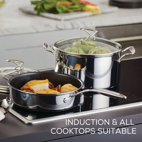 Circulon C-Series Hybrid Clad Stainless Steel Nonstick Induction Stockpot 26cm image 4