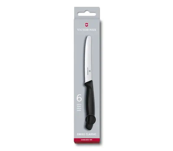 Victorinox Tomato and Table Knife Set of 6 - Black image 0