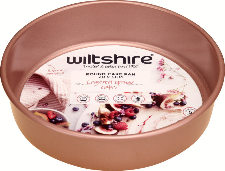 Wiltshire Rose Gold Round Cake Pan 20cm