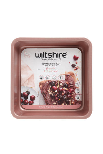 Wiltshire Rose Gold Square Cake Pan 20cm