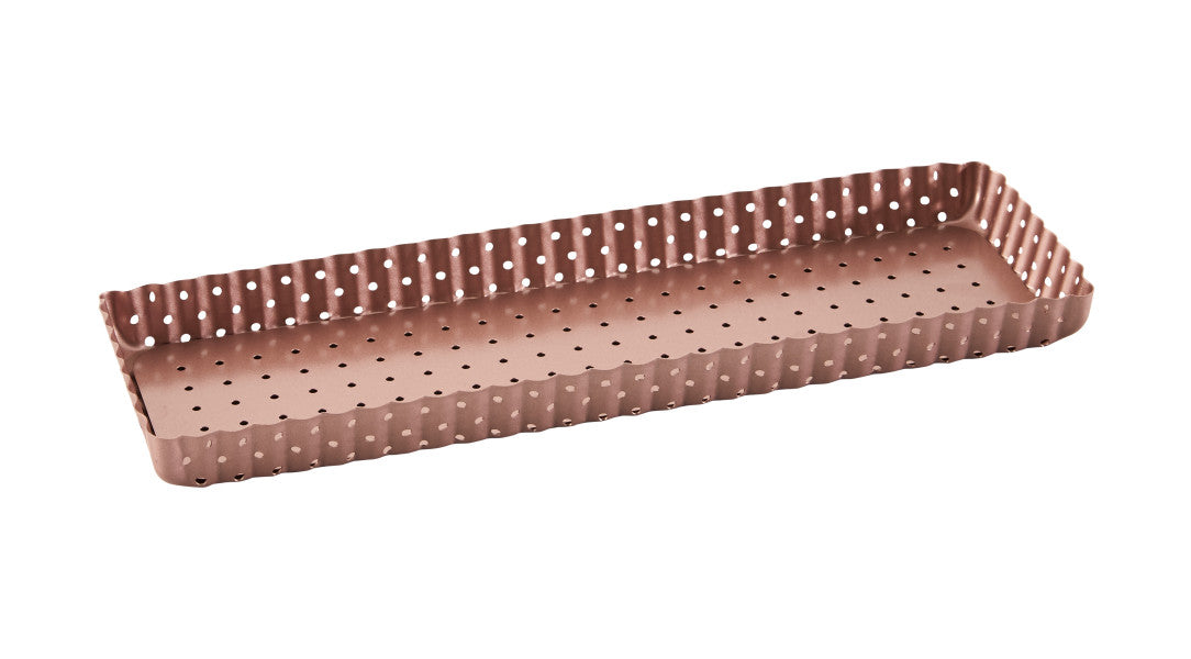 Wiltshire Rose Gold Perforated Rectangle Tart Pan
