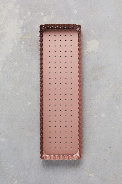 Wiltshire Rose Gold Perforated Rectangle Tart Pan