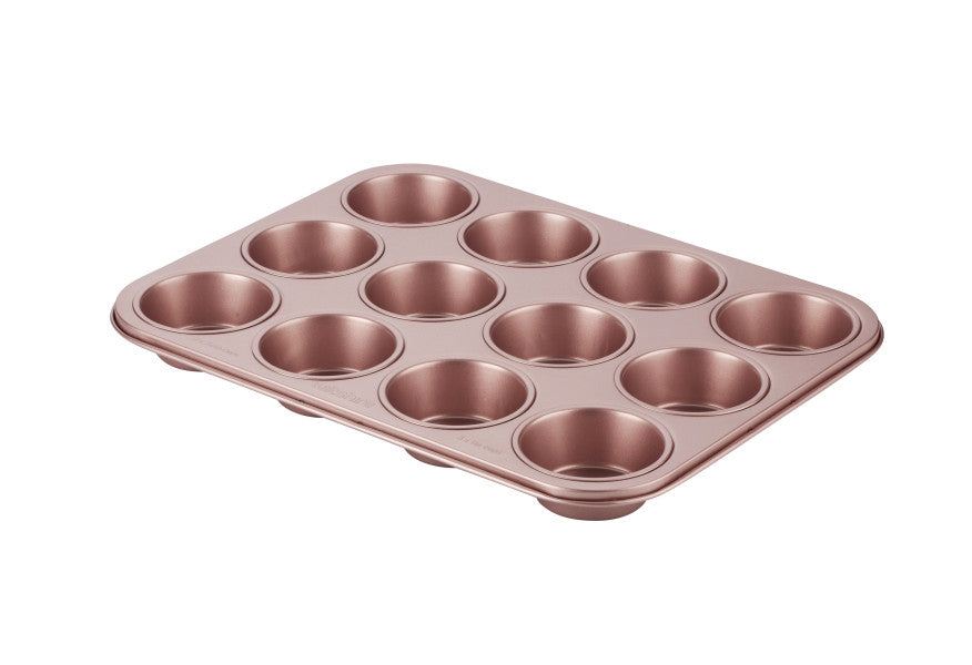 Wiltshire Rose Gold Muffin Pan 12 Cup