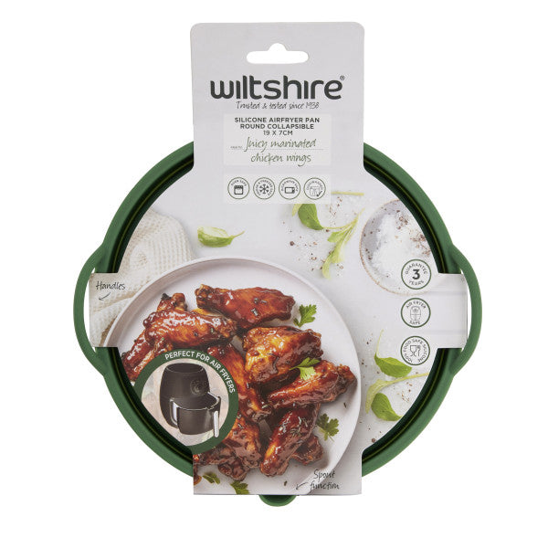 Wiltshire Silicone Air Fryer Round Collapsible Pan 19cm