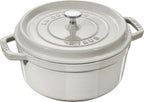 Staub Round Cocotte - 28cm White Truffle image 0