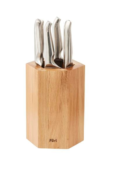 Furi Magnetic Hexagonal Knife Block Set 7 Piece