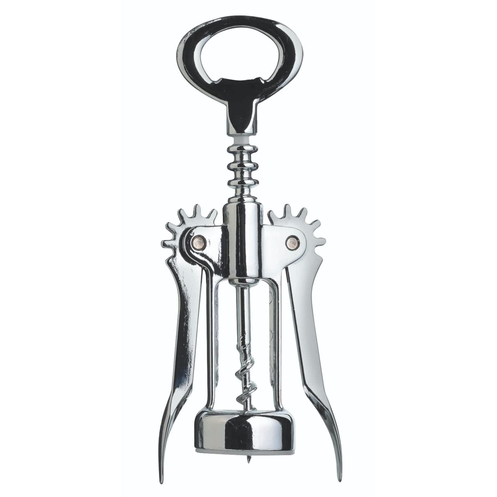 BarCraft Double Handled Chrome Wing Corkscrew image 0