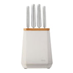 Furi Stone Knife Block Snow Terrazzo Set 5 Piece