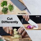 Furi Stone Knife Block Snow Terrazzo Set 5 Piece