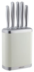 Wiltshire Knife Block 6-Piece Set - Ecru