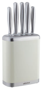 Wiltshire Knife Block 6-Piece Set - Ecru