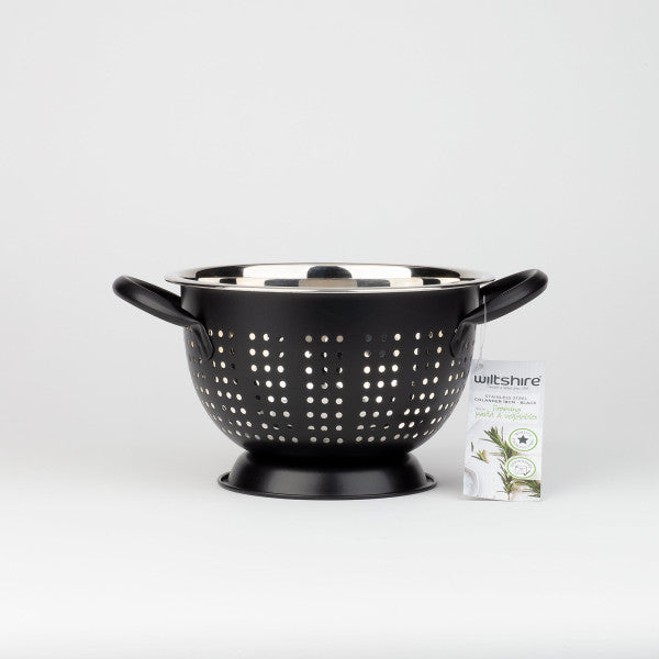 Wiltshire Extra Deep Colander 18cm - Black