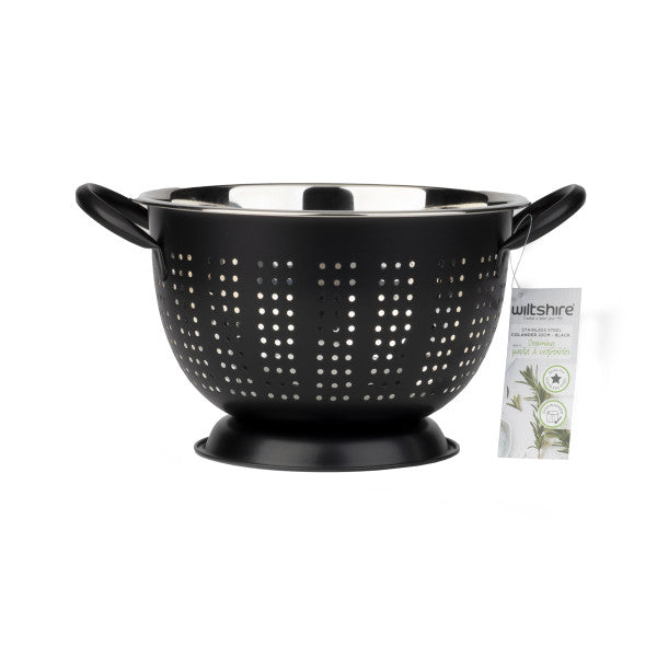 Wiltshire Extra Deep Colander 22cm - Black