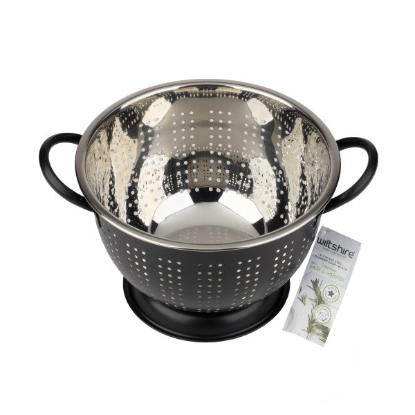 Wiltshire Extra Deep Colander 22cm - Black