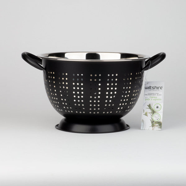 Wiltshire Extra Deep Colander 22cm - Black