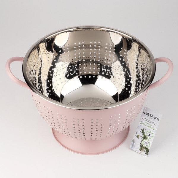 Wiltshire Extra Deep Colander 26cm - Rose Pink