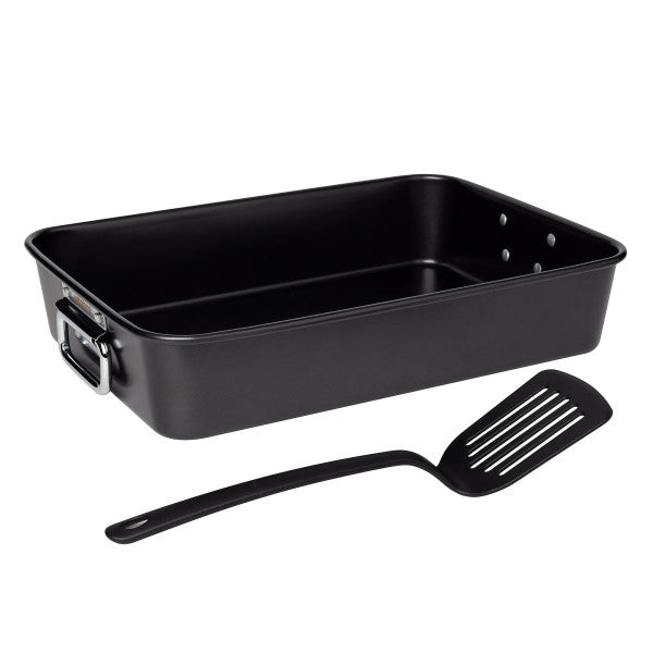 Wiltshire S/S Roasting Pan with Bonus Nylon Turner - Extra Large