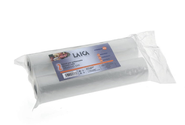 LAICA VACUUM ROLLS 28CM X 6M PACK OF 2 image 0