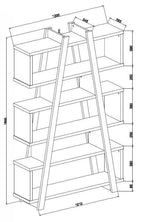 Criterion Banksia A Frame Bookcase - Oak And White image 1