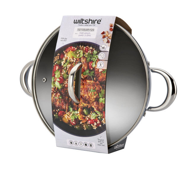 Wiltshire Easycook Blue Non-stick Induction Casserole 28cm3.59l with glass lid