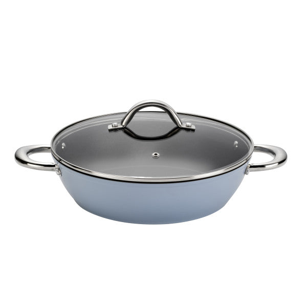Wiltshire Easycook Blue Non-stick Induction Casserole 28cm3.59l with glass lid