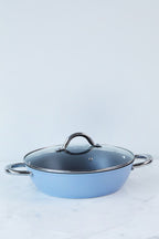 Wiltshire Easycook Blue Non-stick Induction Casserole 28cm3.59l with glass lid