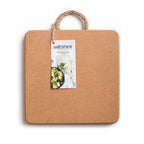 Wiltshire Deluxe Cork Trivet with Rope Handle Square 24 x 2cm