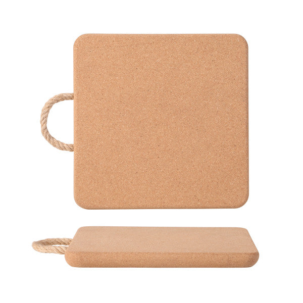 Wiltshire Deluxe Cork Trivet with Rope Handle Square 24 x 2cm