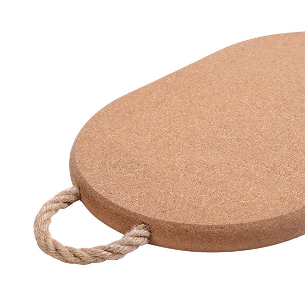 Wiltshire Deluxe Cork Trivet with Rope Handle Oval 30 x 20 x 2cm