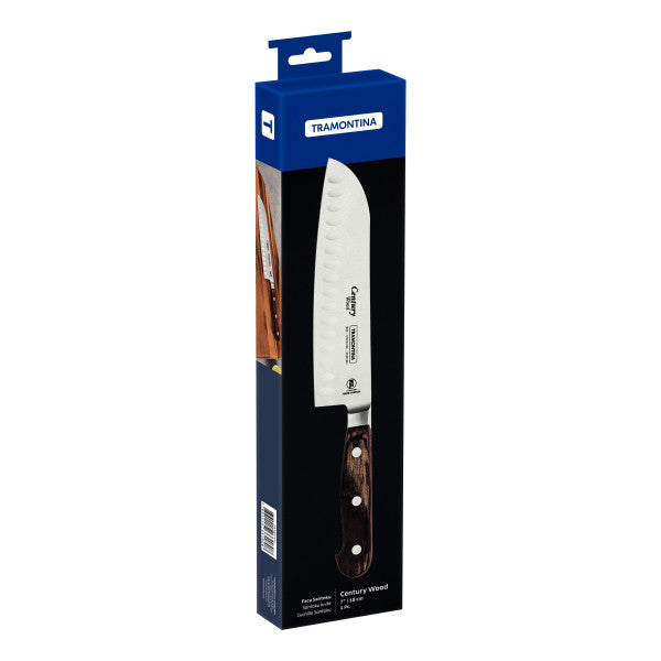 Tramontina Century Wood Santoku Knife 7", 18cm image 1