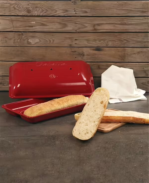 Emile Henry Ciabatta Baker Burgundy image 1