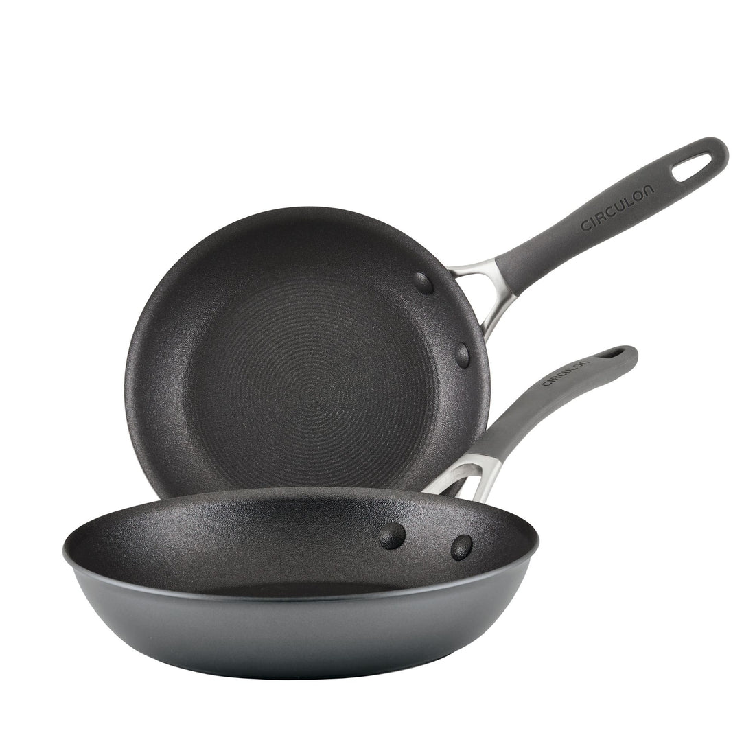 Circulon ScratchDefense A1 Nonstick Induction Skillet Twin Pack 21.5/25.4cm image 0