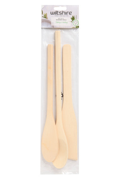 Wiltshire Classic Utensils Wood Set 3