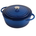 Pyrolux Pyrochef Cast Iron Round Casserole 28cm Blue image 0