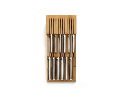 Drawerstore Bamboo 2-Tier Knife Organiser image 1