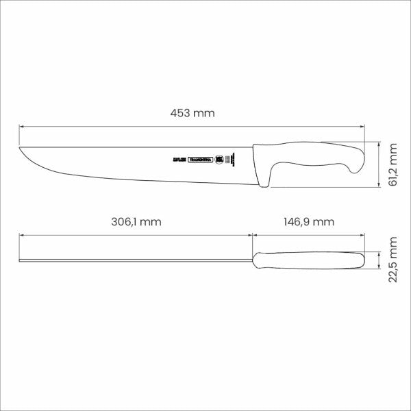 Tramontina Professional Master Black Meat Knife 12", 31cm image 2