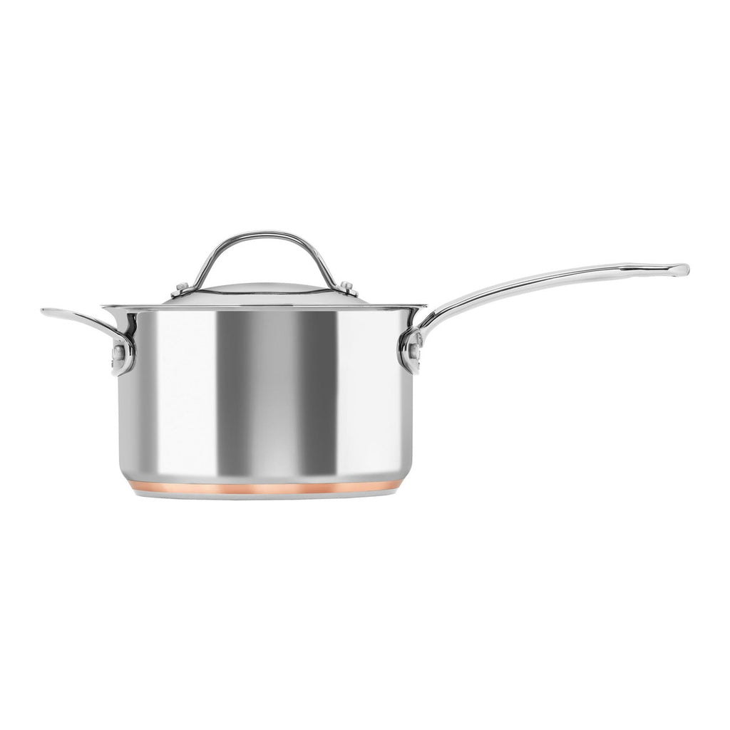 Chasseur Le Cuivre 20 x 12cm/3.4L Saucepan with Lid and Helper Handle image 1