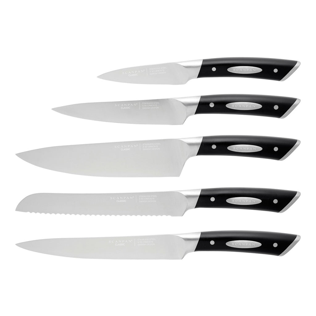 Scanpan Kalo 6 Piece Knife Block Set ? Oak image 1