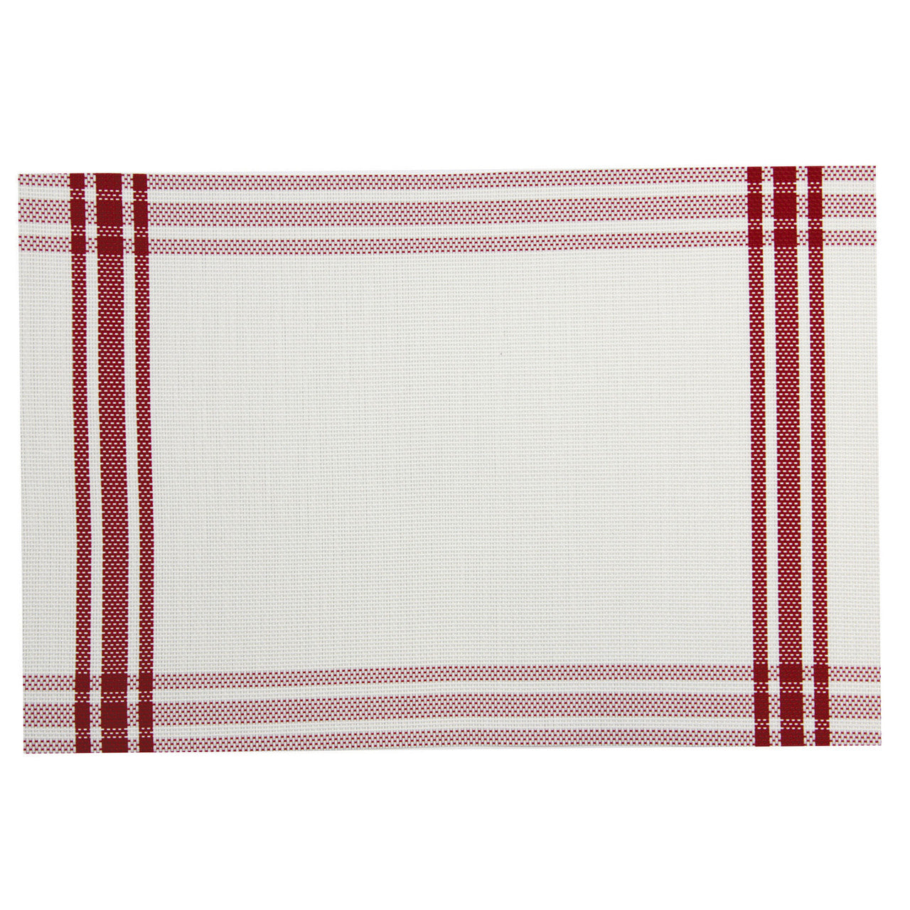 Wilkie Brothers Stuart Placemat 12 Piece Set - Red image 0