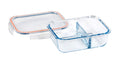 Wiltshire Rectangle Glass Container with 2 Dividers 930ml