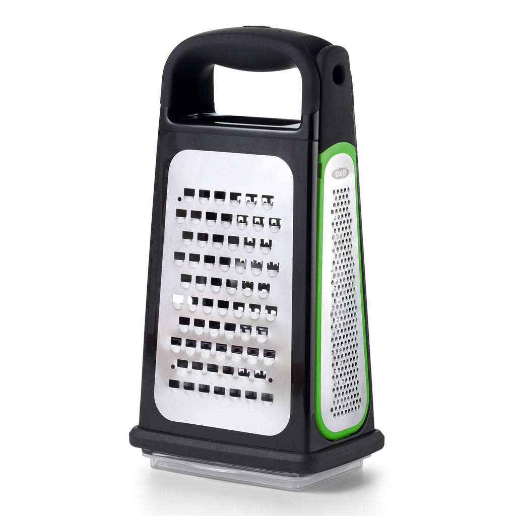 Oxo Etched Box Grater with Removable Zester image 1