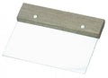 Chef Inox Stainless Steel Dough Scraper With Wood Handle 150x75mm image 0