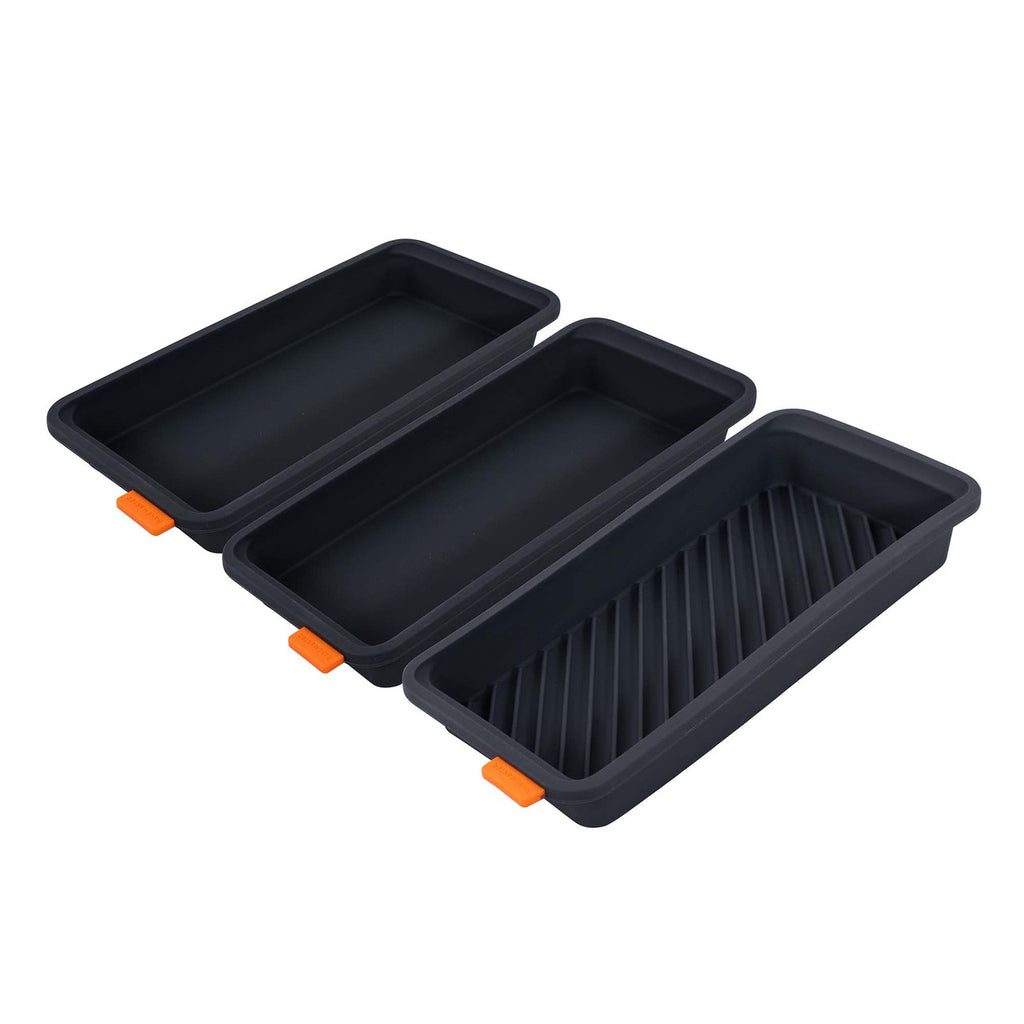 BAKEMASTER SET OF THREE DIVIDER TRAYS - 28 X 13 X 3.6CM image 0