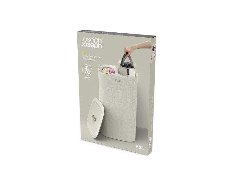 Joseph Joseph Tota 60L Laundry Separation Basket - Ecru image 1